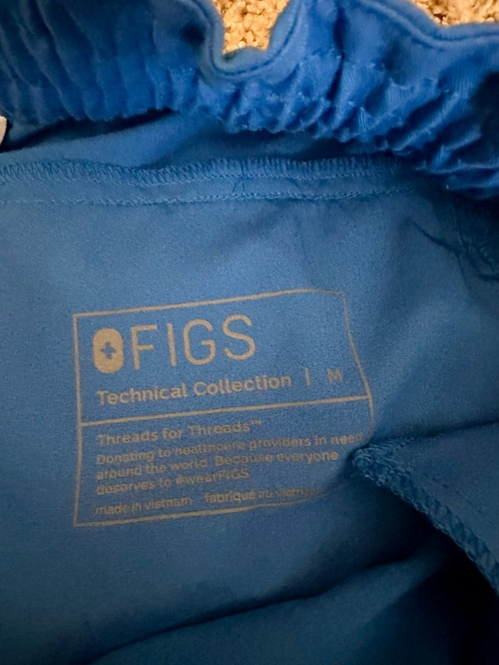 Figs High Waisted Royal Blue Regina Pants Medium - Picture 6 of 11